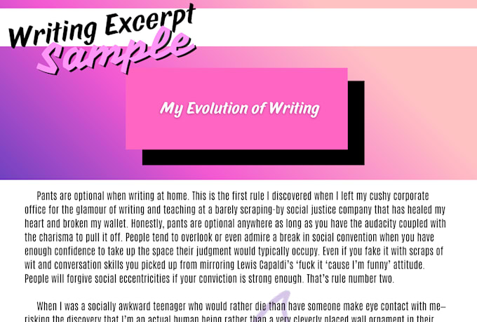writing for blog posts or linkedin articles